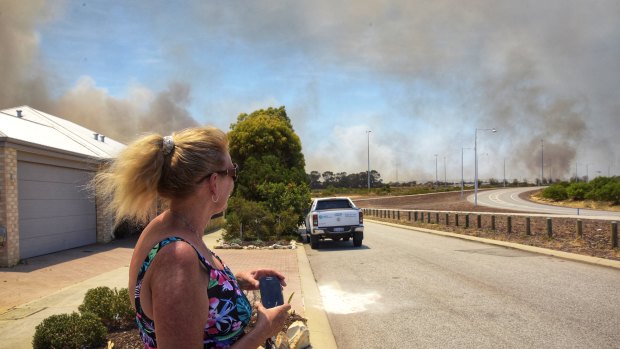 An out-of-control blaze forced Yanchep residents to evacuate their homes on Wednesday and Thursday. 