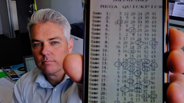 Mat Kelly, a teacher in Altona, has kept a photo of his almost-winning ticket on his phone since he almost won $2 million back in 2012.