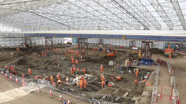 The archaeological excavation and research works at St James’s Gardens, Euston.