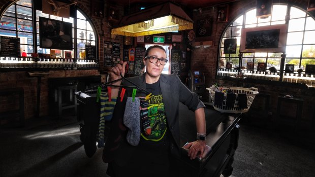 Reach out: Tiffany Palermo, co-owner of the Bendigo Hotel in Collingwood.