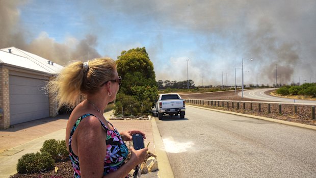 An out-of-control blaze forced Yanchep residents to evacuate their homes on Wednesday and Thursday. 