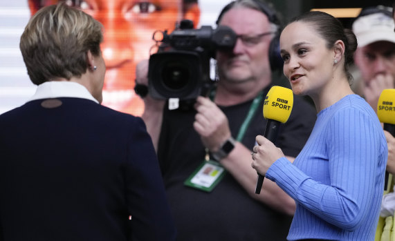 Ash Barty is commentating for BBC at this year’s Wimbledon championships.