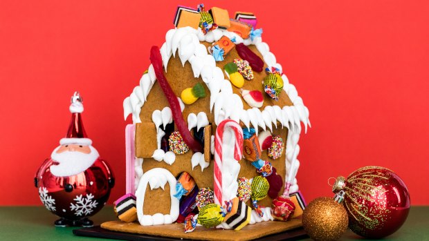 Anna Polyviou's gingerbread lolly bag house.  