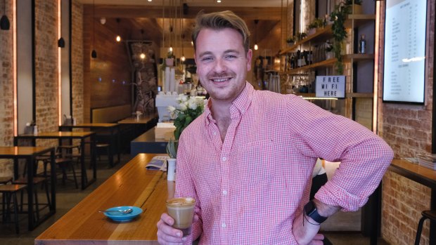Josh Carey, manager of Shade Cafe on Glenferrie Road in Hawthorn, says a Labor government may have led to locals spending less. 