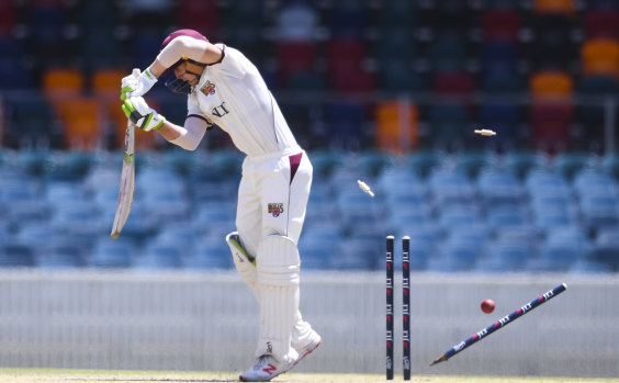 Marnus Labuschagne learning lessons in the Sheffield Shield.