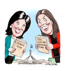 Julia Banks and Kate Ellis.