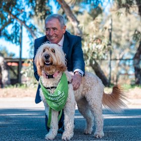 Perth businessman and philanthropist Ted Powell at Murdoch University.