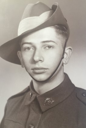 Gordon Maitland, a young soldier in World War Two.