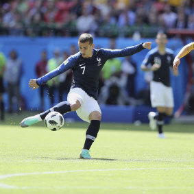 France's Antoine Griezmann in action.