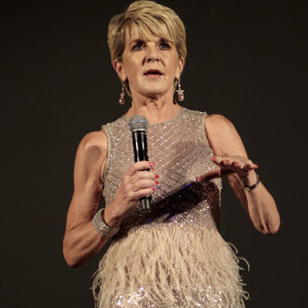 Julie Bishop has spent just five nights at home in the last three months.
