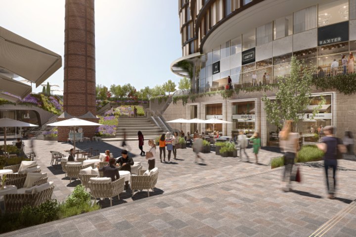 The redevelopment of the Jam Factory will include a public piazza with shops, restaurants and bars.