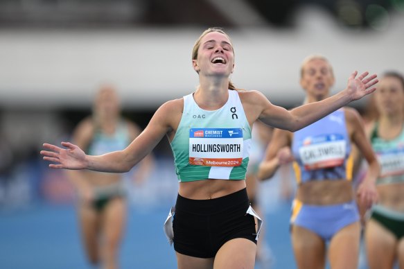 Claudia Hollingsworth ran an eye-popping 800m in a star-studded field.