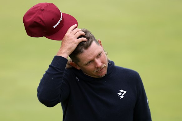 Cameron Smith on the 18th green during day one of the British Open.