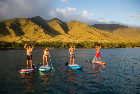 Maui in Hawaii is a great SUP destination.