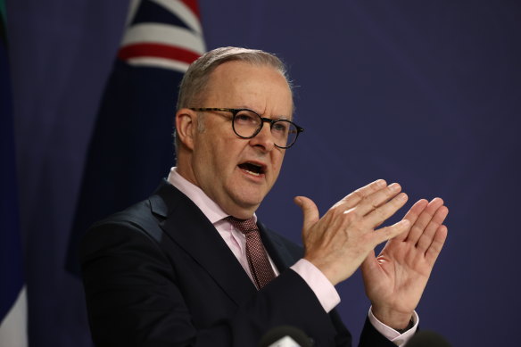 Prime Minister Anthony Albanese in Sydney on Wednesday.