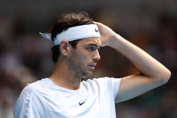 Eighth seed Taylor Fritz joined those on the sidelines this year.