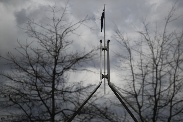 Parliament House in Canberra.   