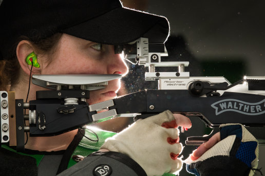 On target: shooter Ellise Collier.