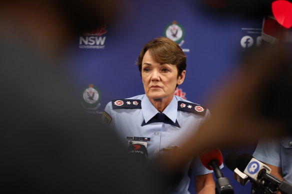 NSW Police Force Commissioner Karen Webb on Friday.