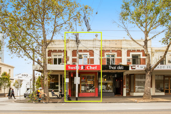 A strata-titled, 130 sq m two-storey shop at 193 Clarendon Street sold for $1,022,000.