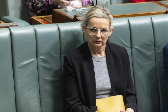 Sussan Ley during question time at Parliament House in Canberra on Tuesday.