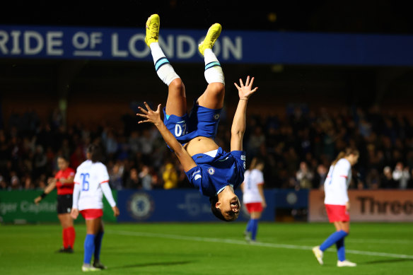 Chelsea fans fell head over heels for Sam Kerr all over again after her latest display of domination.