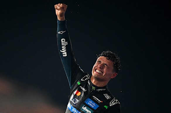Lando Norris wins his first Formula 1 championship.