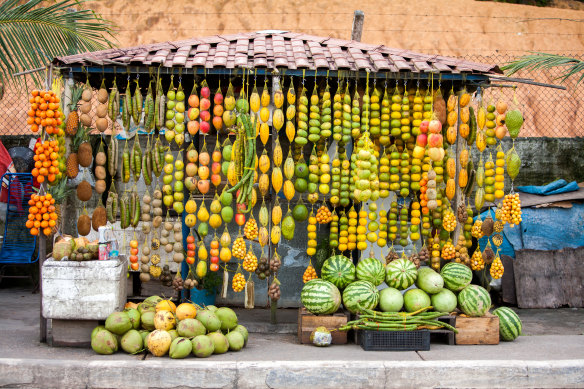 Take stock … Amazonian fruit stall.