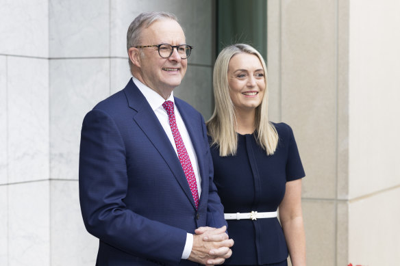 Anthony Albanese and Jodie Hayden.