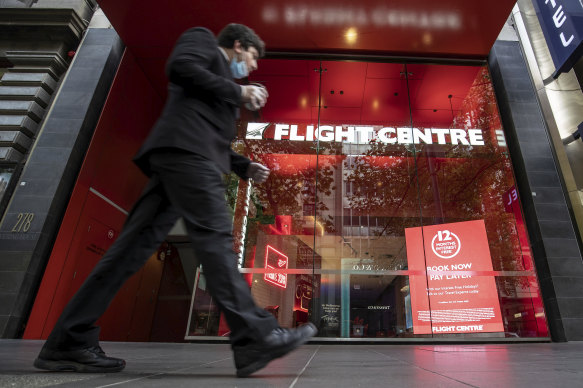 Flight Centre and other travel stocks bore the brunt of COVID concerns again on Friday.  