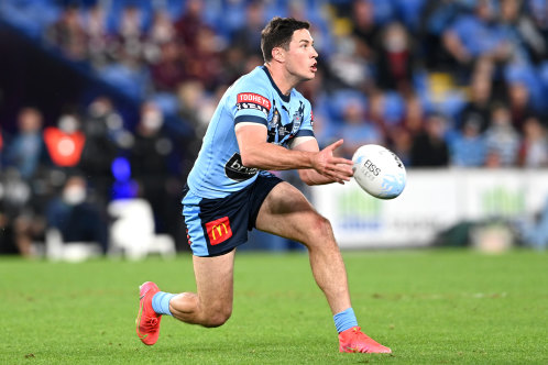The NSW halfback set up Api Koroisau for a second-half try.