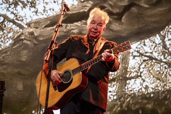 John Prine performing at the Bonnaroo Music and Arts Festival in Manchester, Tennessee, in 2019. Prine died this week from COVID-19 complications.