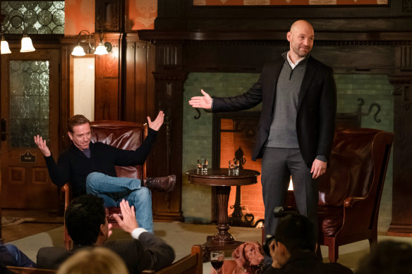 Damian Lewis and Corey Stoll in the new season of Billions.