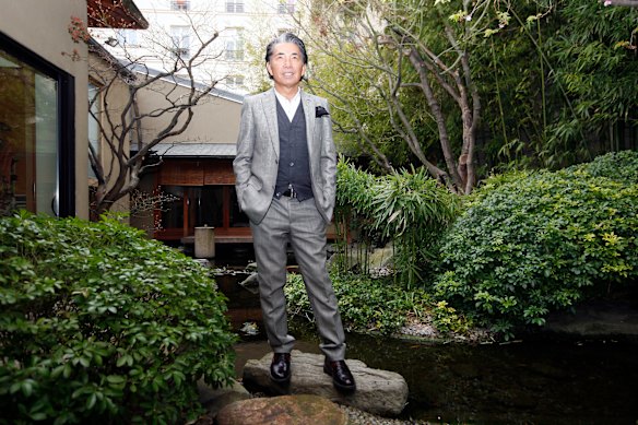 Japanese fashion designer Kenzo Takada, pictured outside his Paris house in 2009, has died of COVID-19. 