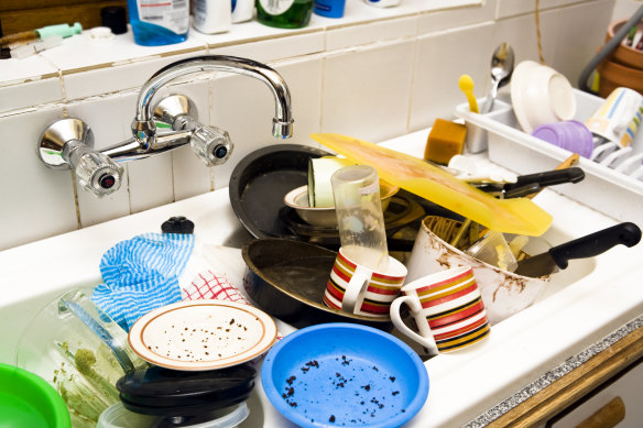 That’s more like it, let the dirty dishes stack up for a while.