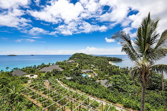 The island’s farm.