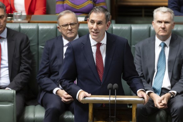 Treasurer Jim Chalmers delivers this year’s budget in which the revamped stage 3 tax cuts were confirmed.