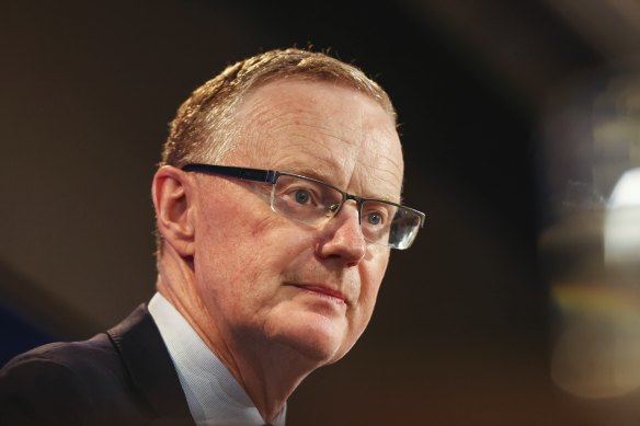 RBA governor Philip Lowe addresses the National Press Club in Canberra.