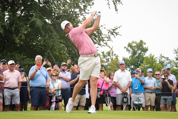 Rory McIlroy during a practice round for this week’s BMW Championships in Missouri.