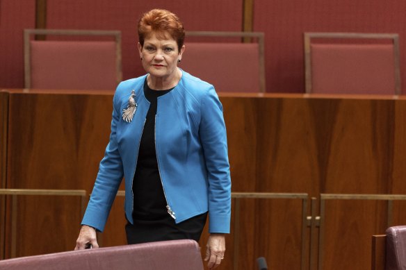 One Nation leader Pauline Hanson’s push to be involved in writing the official referendum pamphlet will fuel concerns among Voice advocates that it will contain falsehoods. 