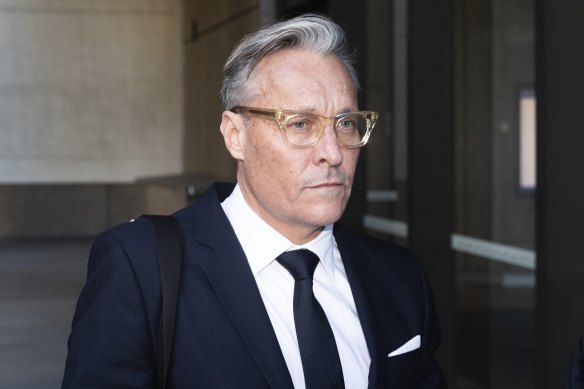 Surgeon William Mooney arriving at court as the NSW Medical Council appeals a decision to reinstate him.