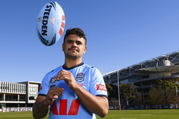 Latrell Mitchell returns for the Blues on Wednesday night.