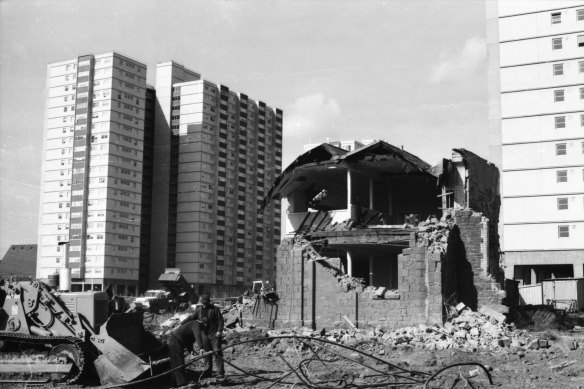 Clearance of ‘slums’ in Fitzroy in 1971.