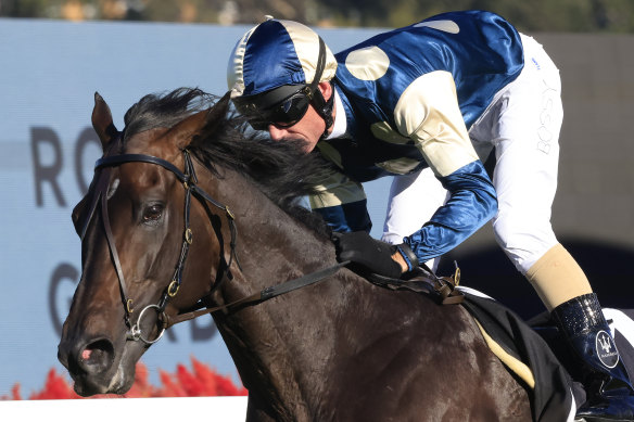 Glen Boss wins the Tancred Stakes on Sir Dragonet.