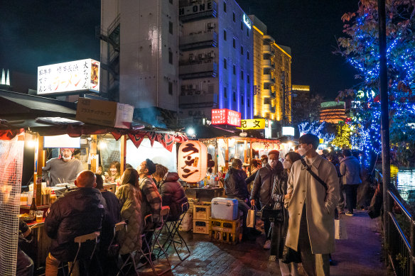 Yatai is thriving in Fukuoka, which hosts about 100 stalls across the city every night.