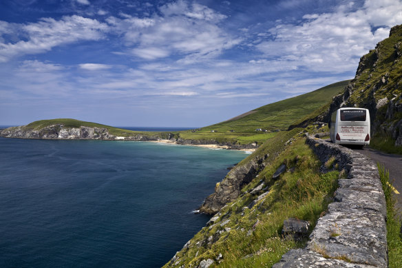 This scenic route hugs the ocean.