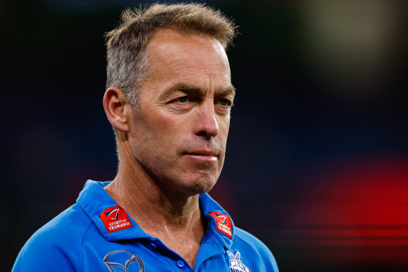 Alastair Clarkson in his new position as North Melbourne coach.