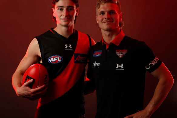 Elijah Tsatas and Ben Hobbs are the future at Essendon.