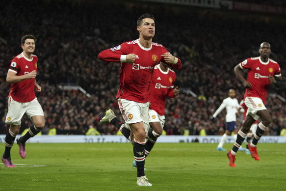 Cristiano Ronaldo was the hat-trick hero for United.