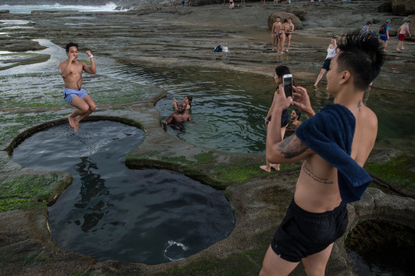 The Figure Eight Pools is a popular destination in the Royal National Park.